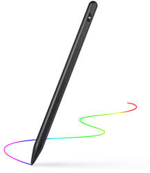 Techsuit - Stylus Pen (P3) - Aktív, alumíniumötvözet, Android, iOS, Microsoft, töltőkábellel - fekete (KF232696)