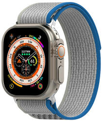 Techsuit - Óraszíj (W039) - Apple Watch 1/2/3/4/5/6/7/8/SE/SE 2/Ultra (42/44/45/49mm) - Kék / Szürke (KF2313126)
