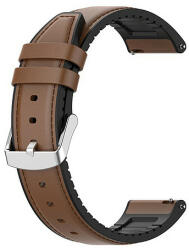 Techsuit - óraszíj 20 mm (W007) - Samsung Galaxy Watch 4/5/Active 2, Huawei Watch GT 3 (42 mm)/GT 3 Pro (43 mm) - barna (KF239519)