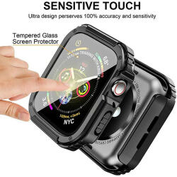 Lito - Watch Armor 360 tok + képernyővédő fólia - Apple Watch 1/2/3 (38mm) - fekete (KF2312347)