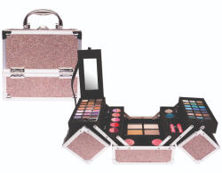Treffina Set paleta machiaj tip geanta cosmetice Treffina, 18 x 18 x 16 cm, trusa produse cosmetice, glitter pink (81.523.00)