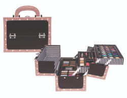Treffina Set paleta machiaj tip geanta cosmetice Treffina, 24 x 15, 5 x 18, 5 cm, trusa produse cosmetice, glitter brown (81.241.RO)