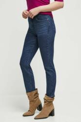 Medicine jeansi femei, culoarea albastru marin ZBYX-SJD052_59J