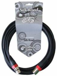 Silk Road Mikrofonkábel, 5m, fekete, XLR-XLR
