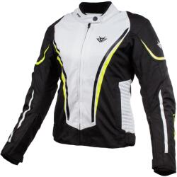 RSA Geacă de motocicletă pentru femei RSA Wasp alb-negru-galben fluo (RSALABUWASPBFYWH)