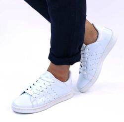 Zibra Pantofi casual de dama, confortabili si usori LB632-1-WHITE (LB632-1-WHITE_B4AC)