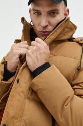 Superdry rövid kabát férfi, barna, téli - barna L - answear - 53 990 Ft