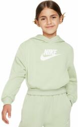 Nike Hanorace fete "Nike Sportswear Club Fleece Crop Hoodie - honeydew/white