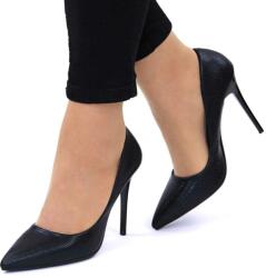 Zibra Pantofi de dama, eleganti, stiletto DF-988431-1B-BLACK (DF-988431-1B-BLACK_FCD8)