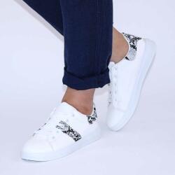Zibra Pantofi casual de dama, confortabili si usori LB8836-WHITE/BLACK (LB8836-WHITE/BLACK)