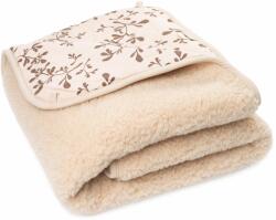 Vlnka Kétrétegű takaró Merino gyapjúból béléssel - bézs ágynemű méretek 135x200