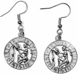 Maria King Vízöntő-Horoszkóp fülbevaló, ezüst színű (STM-1023-f)