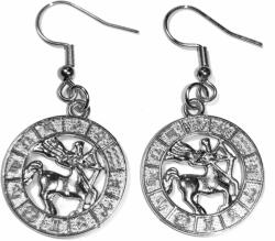 Maria King Nyilas-Horoszkóp fülbevaló, ezüst színű (STM-1013-f)