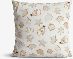 Goldea față de pernă decorativă loneta - turtă dulce de crăciun 40 x 40 cm