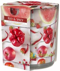BISPOL Lumanare Parfumata in Pahar Imprimat Red&Spicy