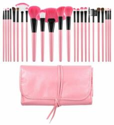 Mimo Pensule Roz pentru Machiaj - Make-up Pink Brushes Set 24pcs - Mimo