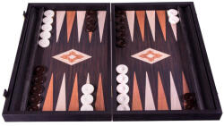 Manopoulos Set joc table backgammon - aspect lemn wenge, Large Joc de societate