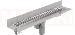 ACO Rigola de dus din inox ACO ShowerDrain M+ cu flansa perete, gratar Piano, lungime 900mm, h=140mm