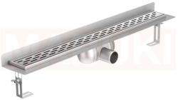 ACO Rigola de dus din inox ACO ShowerDrain C cu flansa perete, gratar Slot, lungime 1185mm, h=92mm