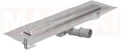 ACO Rigola de dus din inox ACO ShowerDrain M+ cu flansa orizontala, gratar Wave, lungime 900mm, h=92mm