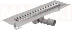 ACO Rigola de dus din inox ACO ShowerDrain M+ cu flansa orizontala, gratar Stripe, lungime 700mm, h=112mm