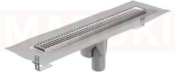 ACO Rigola de dus din inox ACO ShowerDrain M+ cu flansa orizontala, gratar Piano, lungime 900mm, h=140mm