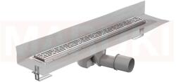 ACO Rigola de dus din inox ACO ShowerDrain M+ cu flansa perete, gratar Mix, lungime 800mm, h=112mm