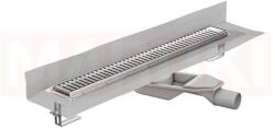 ACO Rigola de dus din inox ACO ShowerDrain M+ cu flansa perete, gratar Piano, lungime 700mm, h=69mm