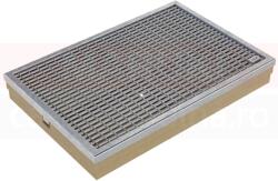 ACO Stergator de picioare ACO Self Vario, cu tava din beton cu polimeri si gratar metalic cu bare V, 600mm x 400mm