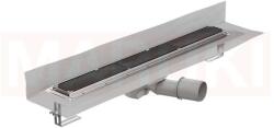 ACO Rigola de dus din inox ACO ShowerDrain M+ cu flansa perete, gratar Tile, lungime 1000mm, h=92mm