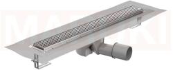 ACO Rigola de dus din inox ACO ShowerDrain M+ cu flansa orizontala, gratar Quadrato, lungime 1200mm, h=112mm