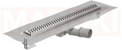 ACO Rigola de dus din inox ACO ShowerDrain M+ cu flansa orizontala, gratar Flag, lungime 800mm, h=92mm