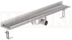 ACO Rigola de dus din inox ACO ShowerDrain C cu flansa perete, gratar Square, lungime 985mm, h=92mm