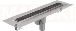 ACO Rigola de dus din inox ACO ShowerDrain M+ cu flansa orizontala, gratar Tile, lungime 1200mm, h=140mm