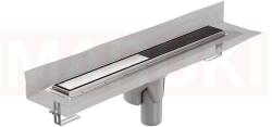 ACO Rigola de dus din inox ACO ShowerDrain M+ cu flansa perete, gratar Twist, lungime 1000mm, h=140mm