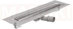 ACO Rigola de dus din inox ACO ShowerDrain M+ cu flansa orizontala, gratar Piano, lungime 1200mm, h=92mm