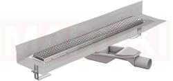 ACO Rigola de dus din inox ACO ShowerDrain M+ cu flansa perete, gratar Quadrato, lungime 700mm, h=69mm