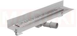 ACO Rigola de dus din inox ACO ShowerDrain M+ cu flansa perete, gratar Mix, lungime 700mm, h=92mm