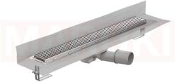 ACO Rigola de dus din inox ACO ShowerDrain M+ cu flansa perete, gratar Quadrato, lungime 1000mm, h=92mm