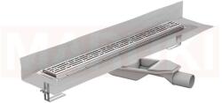 ACO Rigola de dus din inox ACO ShowerDrain M+ cu flansa perete, gratar Mix, lungime 800mm, h=69mm
