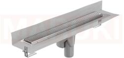ACO Rigola de dus din inox ACO ShowerDrain M+ cu flansa perete, gratar Quadrato, lungime 900mm, h=140mm