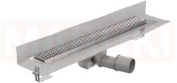 ACO Rigola de dus din inox ACO ShowerDrain M+ cu flansa perete, gratar Quadrato, lungime 700mm, h=112mm