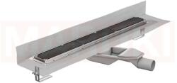 ACO Rigola de dus din inox ACO ShowerDrain M+ cu flansa perete, gratar Tile, lungime 700mm, h=69mm