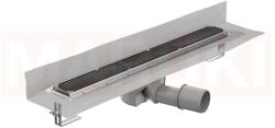 ACO Rigola de dus din inox ACO ShowerDrain M+ cu flansa perete, gratar Tile, lungime 700mm, h=112mm