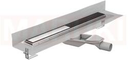 ACO Rigola de dus din inox ACO ShowerDrain M+ cu flansa perete, gratar Twist, lungime 1200mm, h=69mm