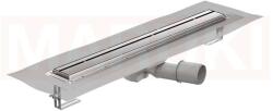 ACO Rigola de dus din inox ACO ShowerDrain M+ cu flansa orizontala, gratar Stripe, lungime 700mm, h=92mm
