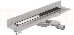 ACO Rigola de dus din inox ACO ShowerDrain M+ cu flansa perete, gratar Twist, lungime 1000mm, h=69mm