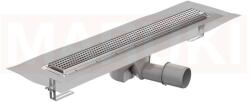 ACO Rigola de dus din inox ACO ShowerDrain M+ cu flansa orizontala, gratar Quadrato, lungime 800mm, h=112mm