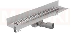 ACO Rigola de dus din inox ACO ShowerDrain M+ cu flansa perete, gratar Mix, lungime 1000mm, h=112mm