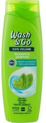 Wash&Go Șampon cu extract de mentă - Wash&Go 100 % Volume Menthol Shampoo 360 ml